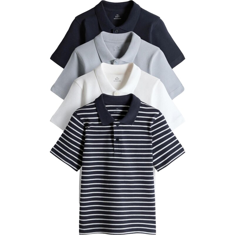 The Set Tričko námornícka modrá / pastelovo modrá / biela 67183784