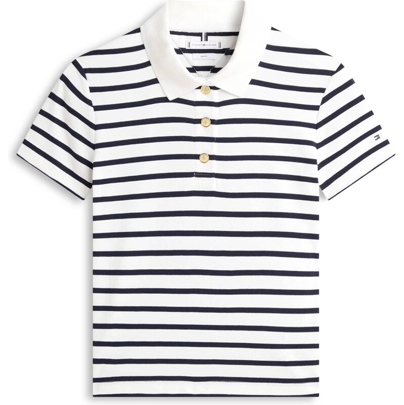 TOMMY HILFIGER Tričko námornícka modrá / biela 67183891