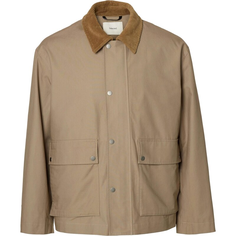 SELECTED Prechodná bunda SLHKYLE tmavobéžová 67186213