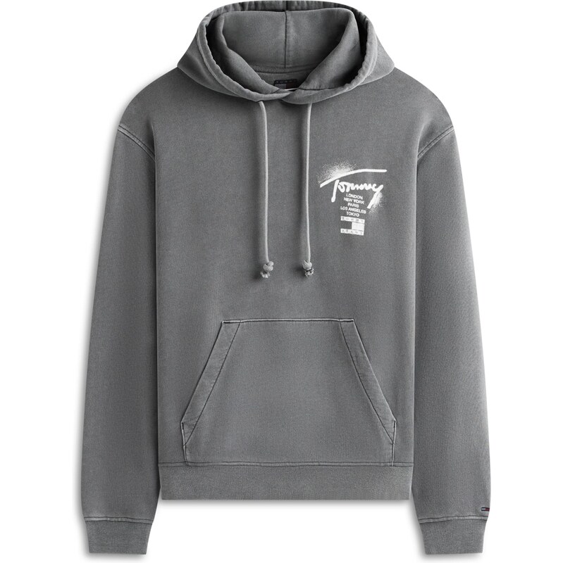 Tommy Jeans Mikina tmavosivá / biela 67183916