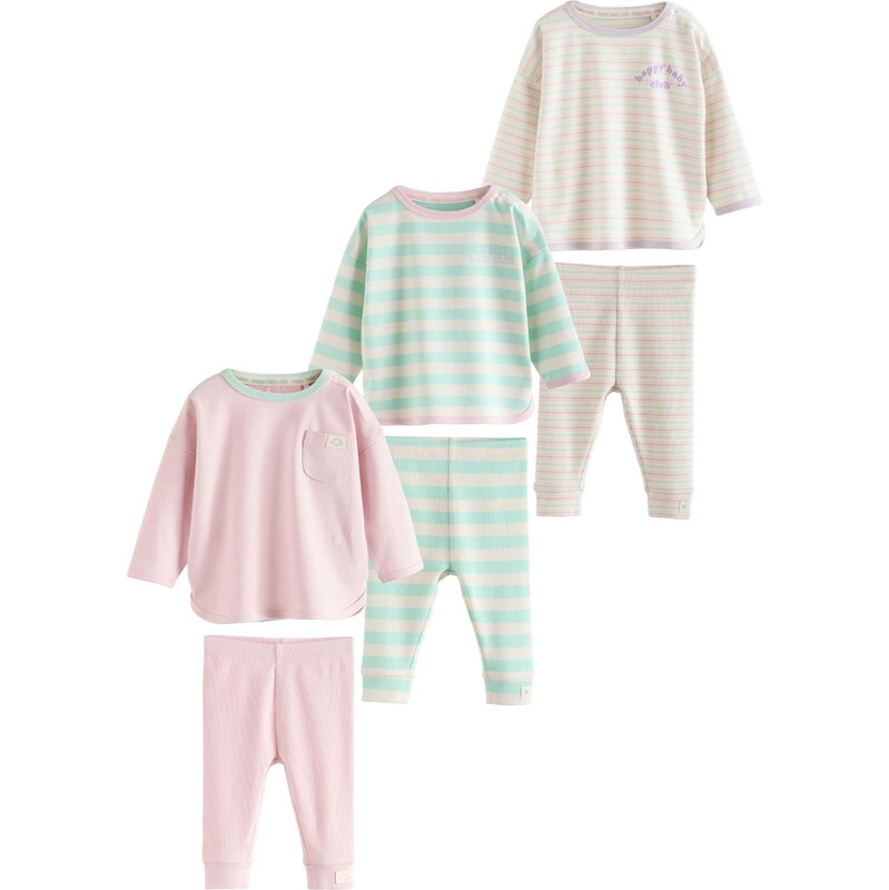 Next Set svetlobéžová / mätová / orgovánová / ružová 67183951