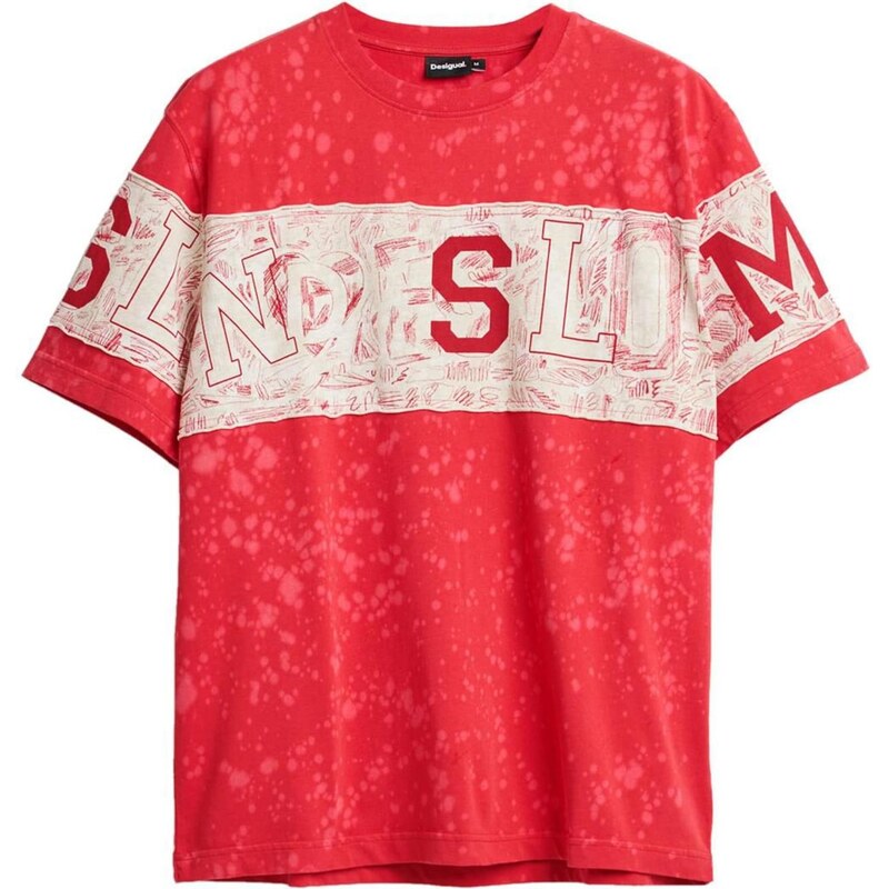 Desigual Tričko béžová / červená 67184024