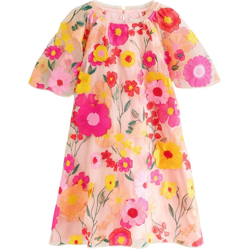 Next Šaty žltá / tmavozelená / ružová / červená 67184117