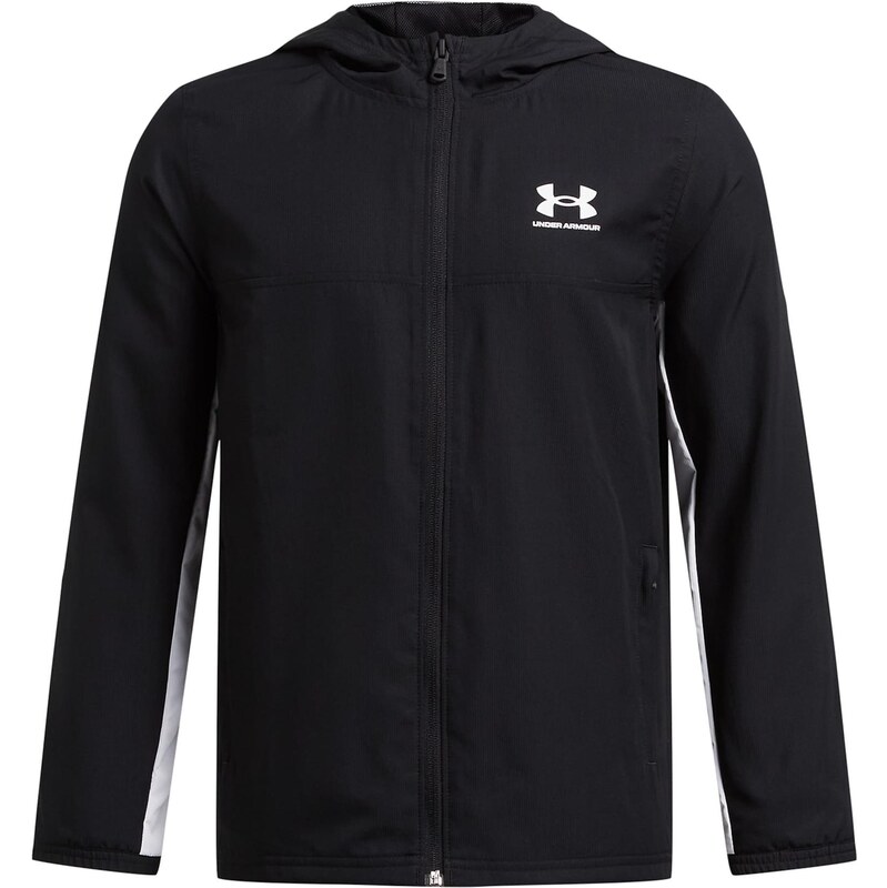 UNDER ARMOUR Športová bunda Rival čierna / biela 67184121