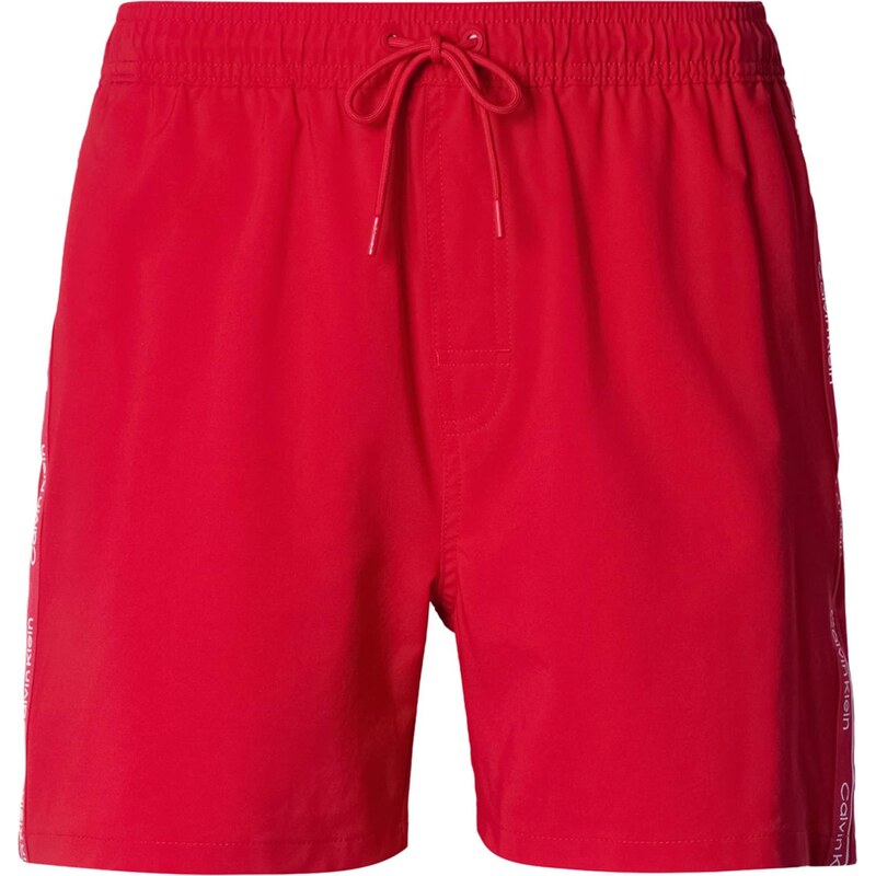 Calvin Klein Swimwear Plavecké šortky červená / biela 67184140