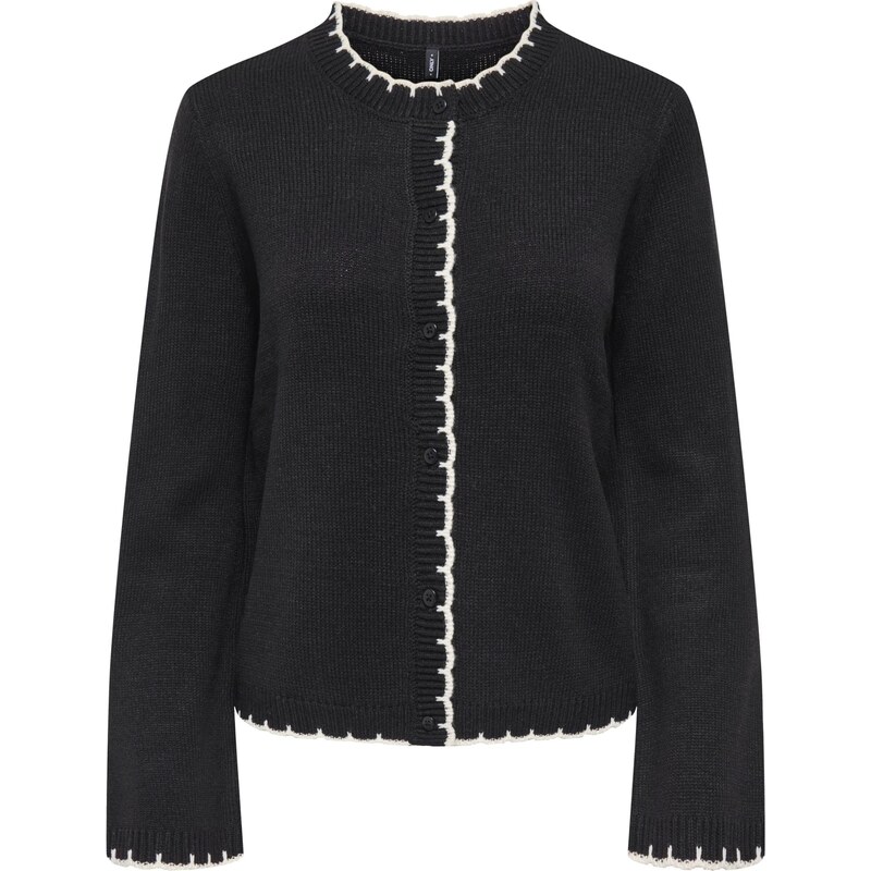 ONLY Kardigán ONLLINN krémová / čierna 67184202