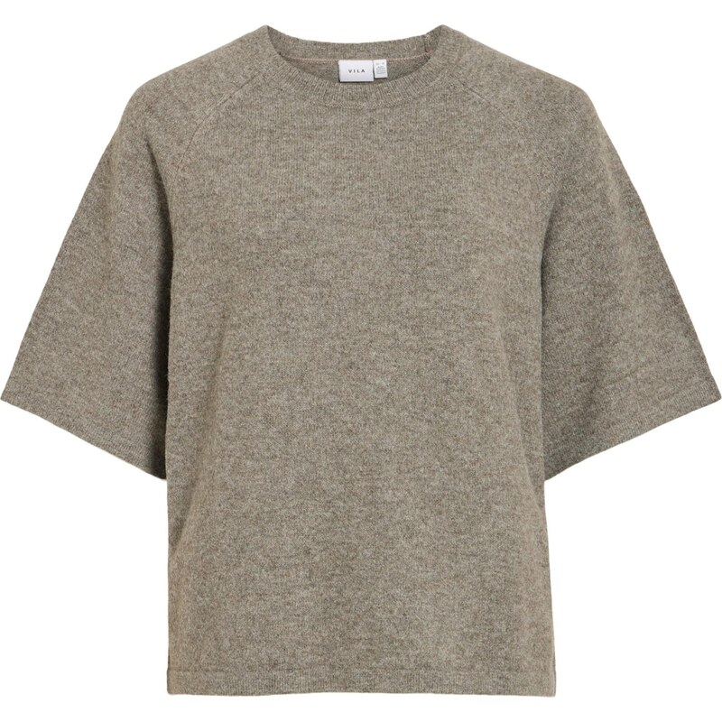 VILA Sveter VILIGA hnedá melírovaná 67184237