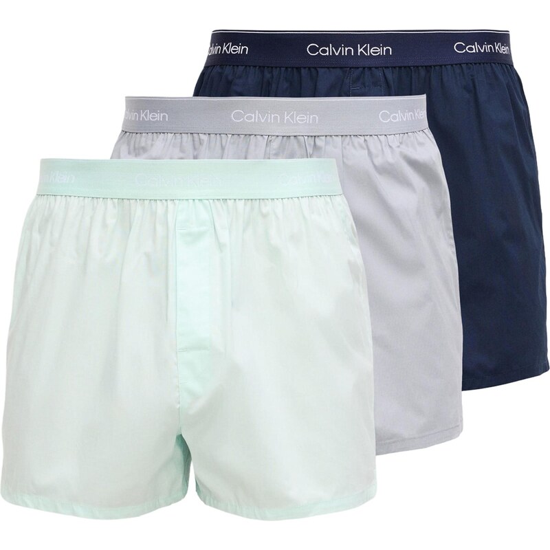 Calvin Klein Underwear Boxerky námornícka modrá / sivá / mätová / 67184255