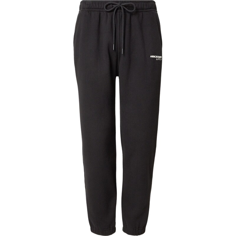 Abercrombie & Fitch Nohavice čierna / biela 67184282
