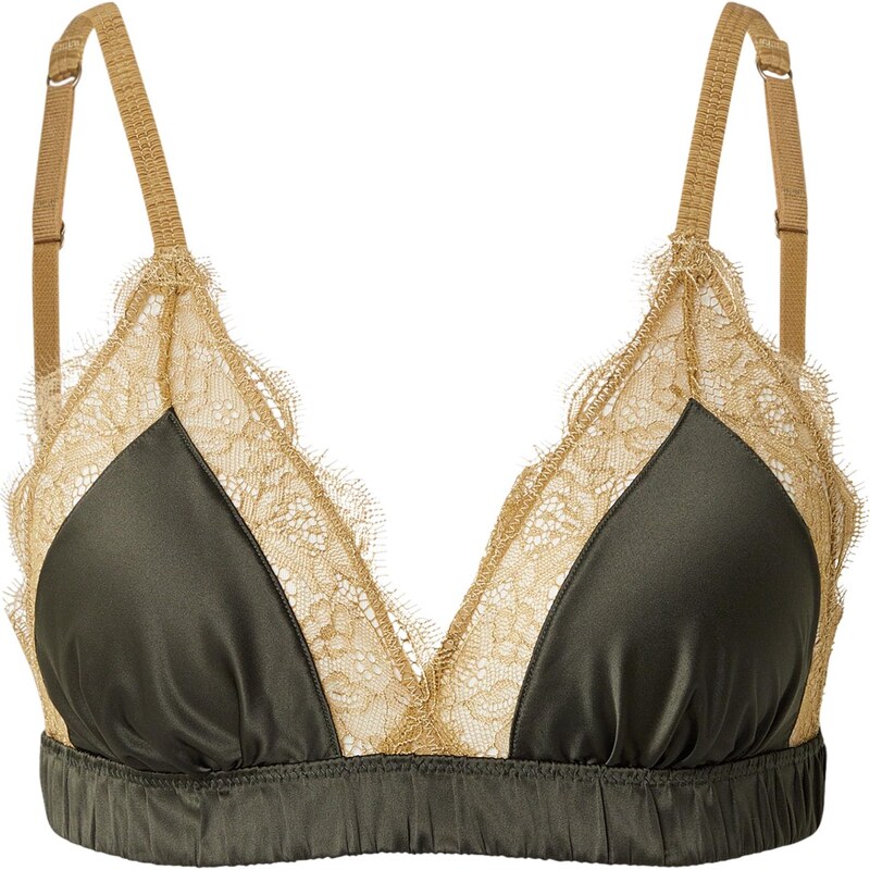 LOVE Stories Podprsenka Love Lace kaki / tmavozelená 67184291
