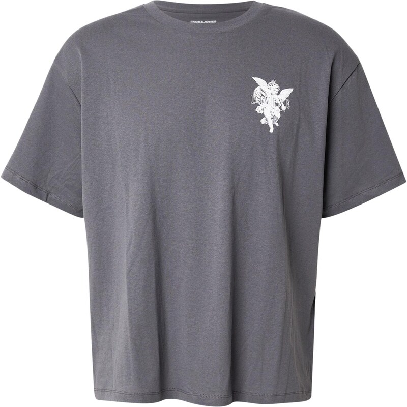 JACK & JONES Tričko tmavosivá / biela 67184299