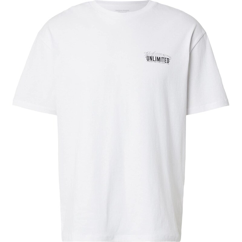 JACK & JONES Tričko JORVISIONARY čierna / biela 67184340