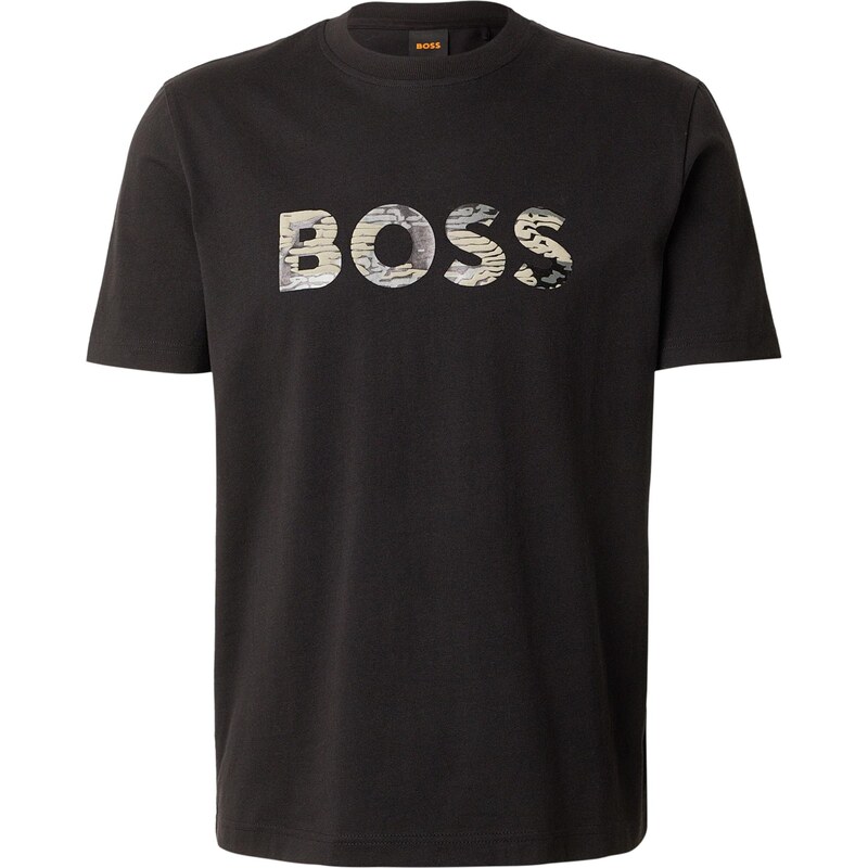 BOSS Tričko Insignia čadičová / olivová / čierna 67184352
