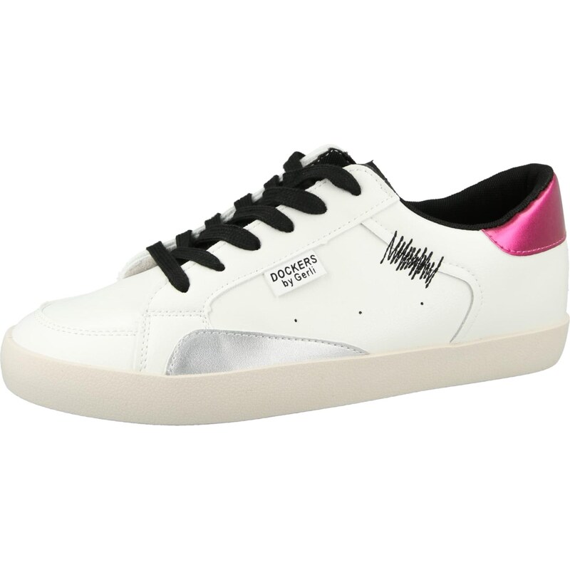 Dockers by Gerli Nízke tenisky ružová / strieborná / biela 67184432