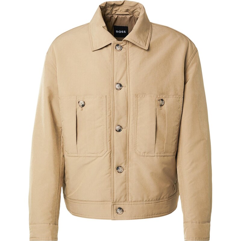 BOSS Prechodná bunda C-Coveglow tmavobéžová 67184475