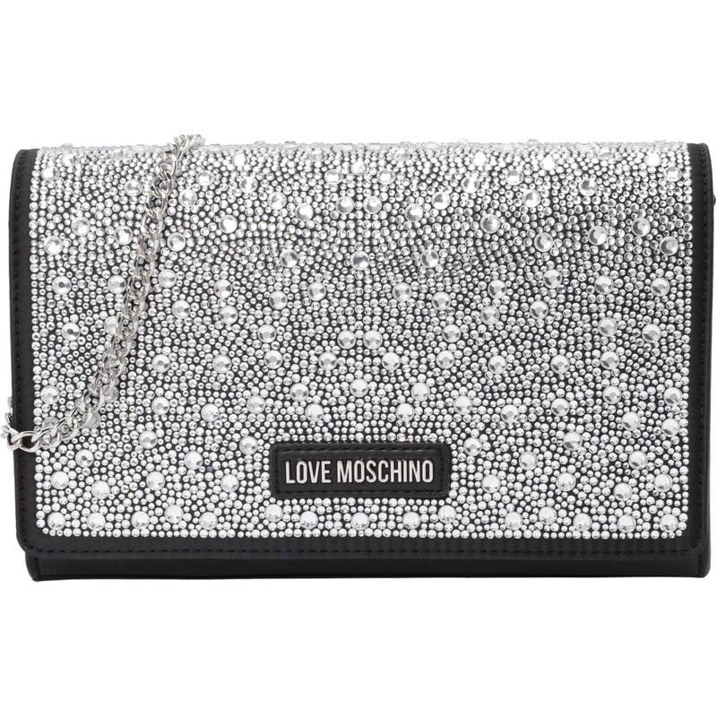 Love Moschino Listová kabelka čierna / priehľadná 67184532