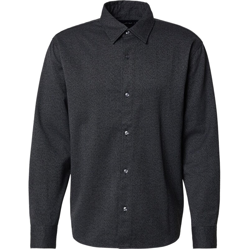 Abercrombie & Fitch Košeľa čierna melírovaná 67184548