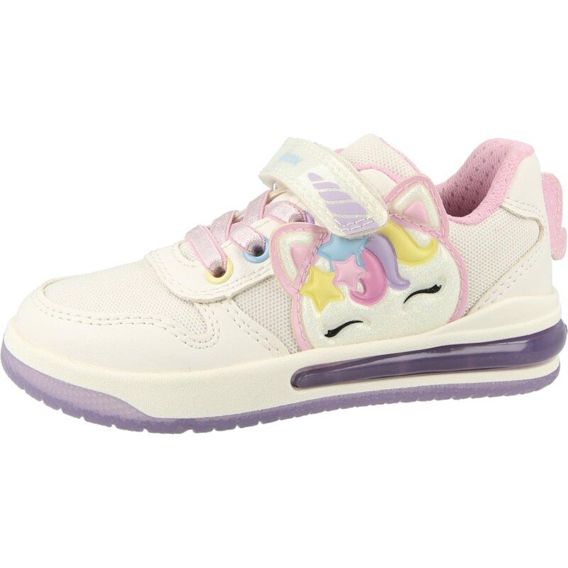 GEOX Tenisky SKETLITE žltá / levanduľová / ružová / prírodná biela 67184560