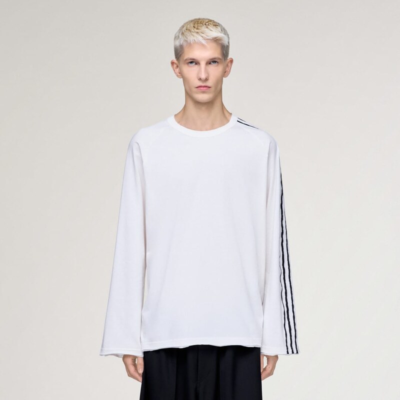 Adidas TRIČKO S DLHÝM RUKÁVOM Y-3 RAW EDGE 3 STRIPES 66898371