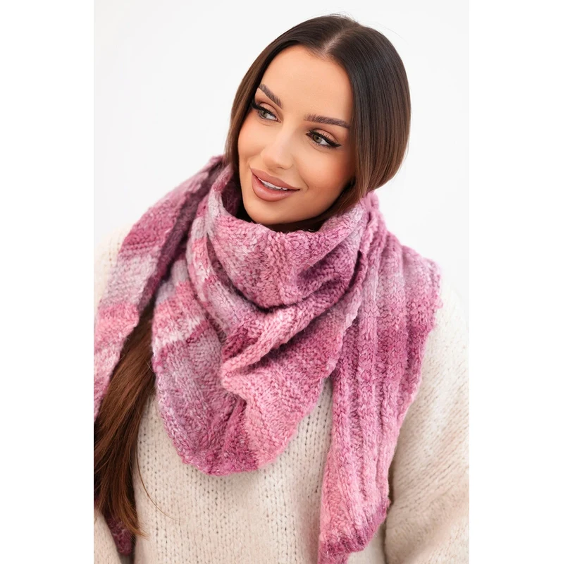 Kesi Dámsky mäkký a teplý vlnený šál v prúžkoch 67185256