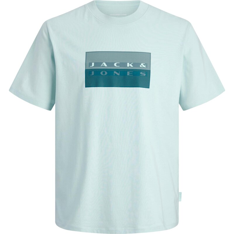 Jack & Jones Junior Tričko JCOFUSION svetlomodrá / tmavozelená 67186234