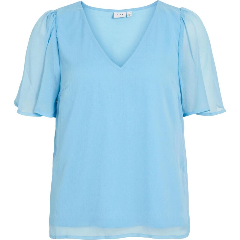 VILA Blúzka VIFalia nebesky modrá 67186298