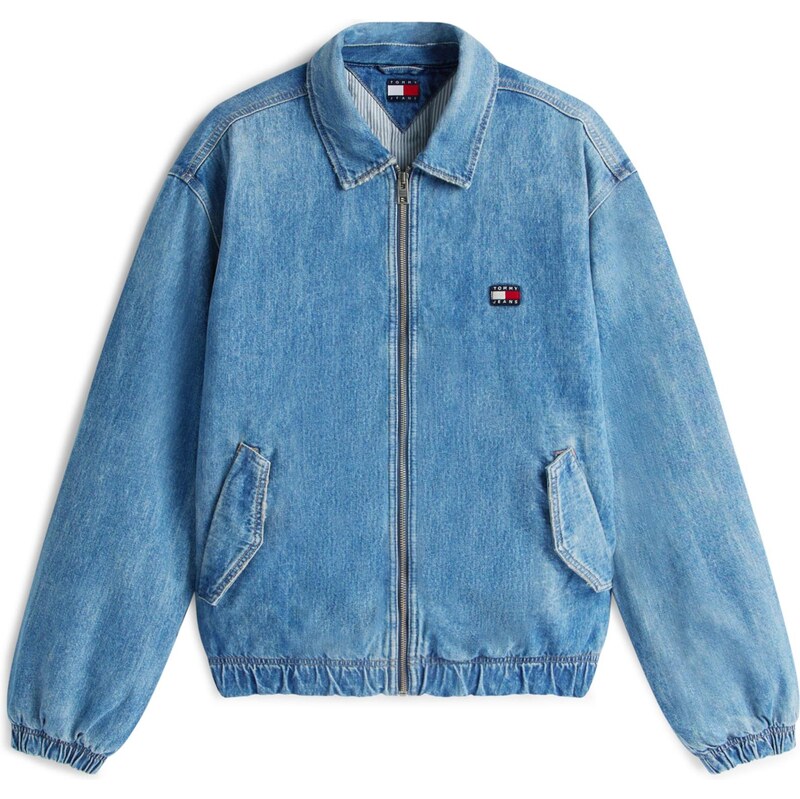 Tommy Jeans Prechodná bunda ESSENTIAL modrá denim 67186366