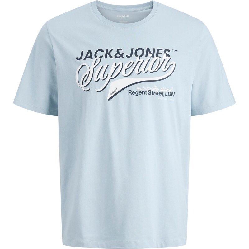 JACK & JONES Tričko námornícka modrá / nebesky modrá / biela 67186413