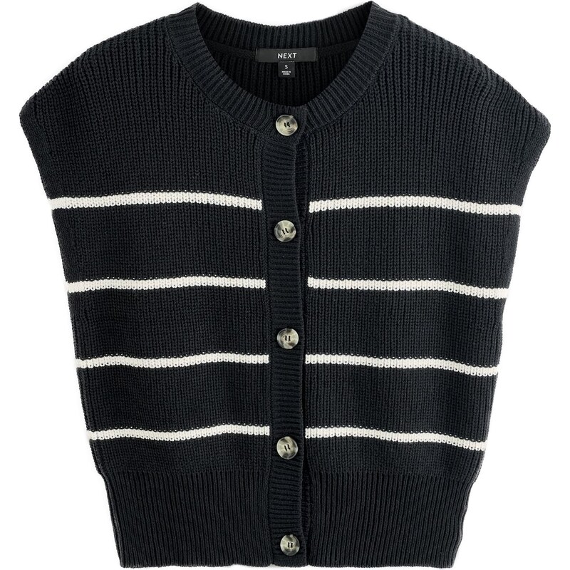 Next Kardigán čierna / biela 67186436