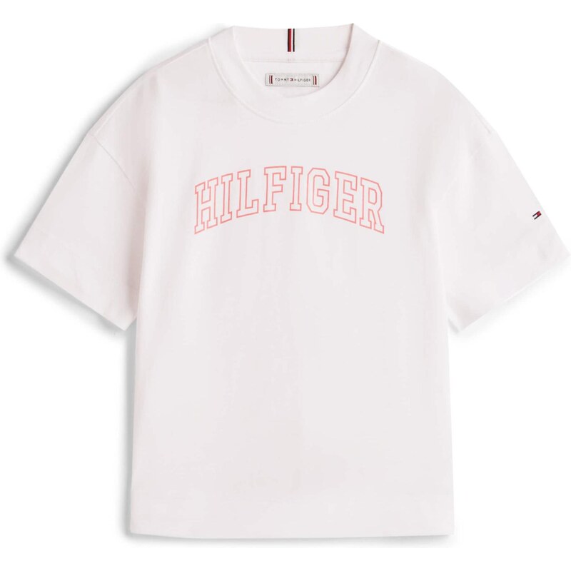 TOMMY HILFIGER Tričko Varsity svetločervená / biela 67186478