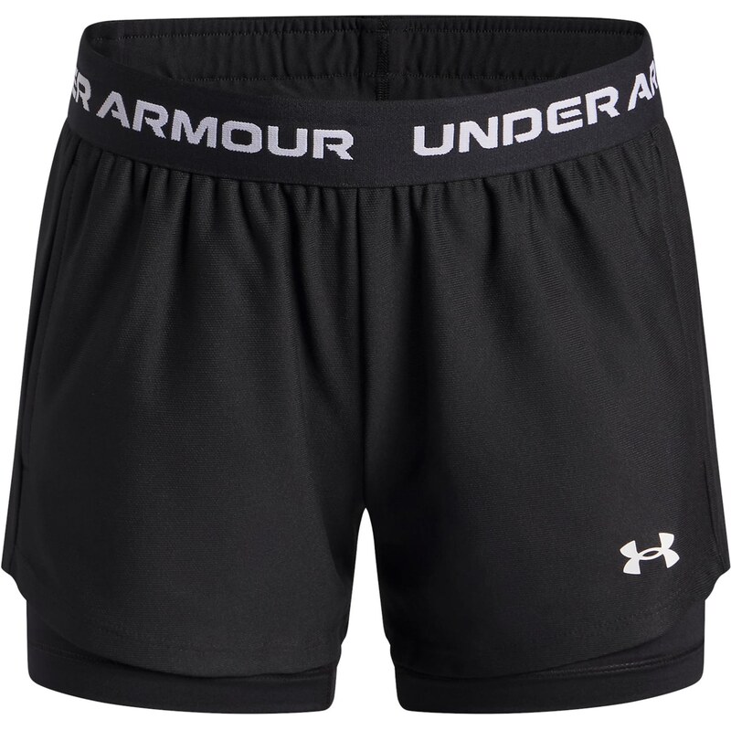 UNDER ARMOUR Športové nohavice Tech Play Up 2n1 čierna / biela 67186510