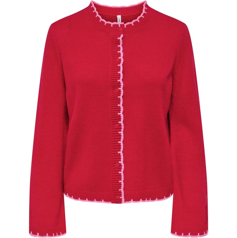 ONLY Kardigán ONLLINN ružová / čerešňová 67186525