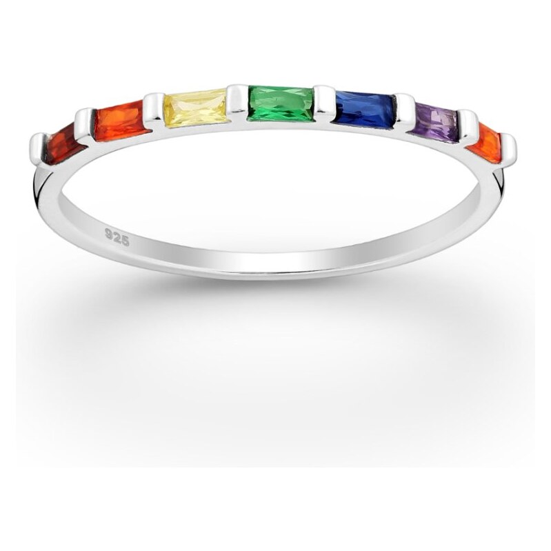 Strieborný prsteň NOA RAINBOW 67186639