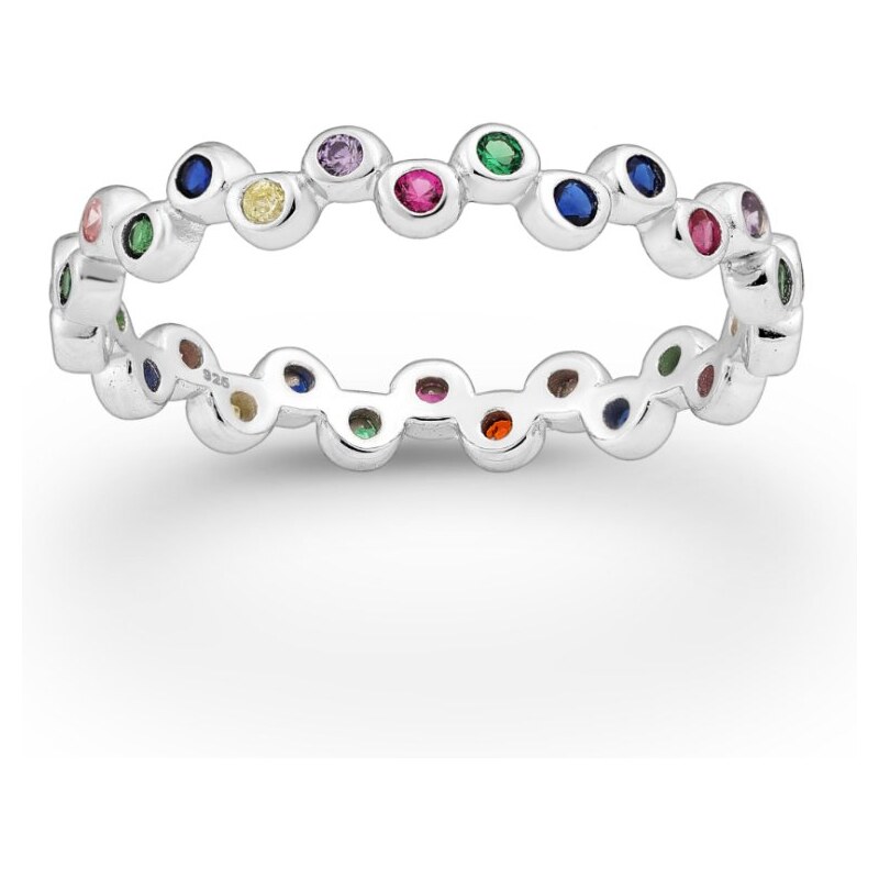 Strieborný prsteň KAI RAINBOW 67186640