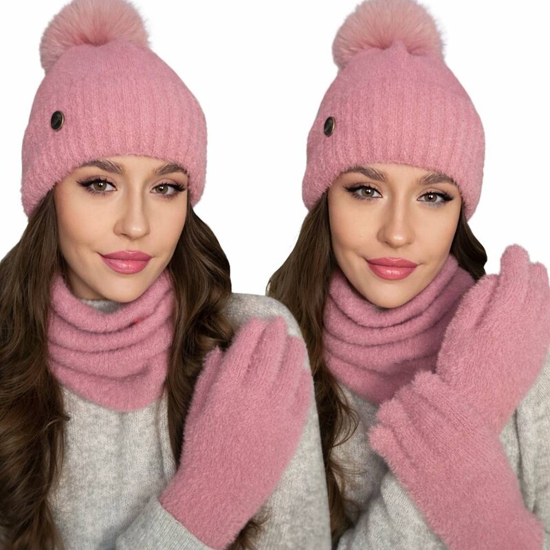 Fashionweek Súprava dámskej čiapky, šálu a rukavíc S3068 67189741