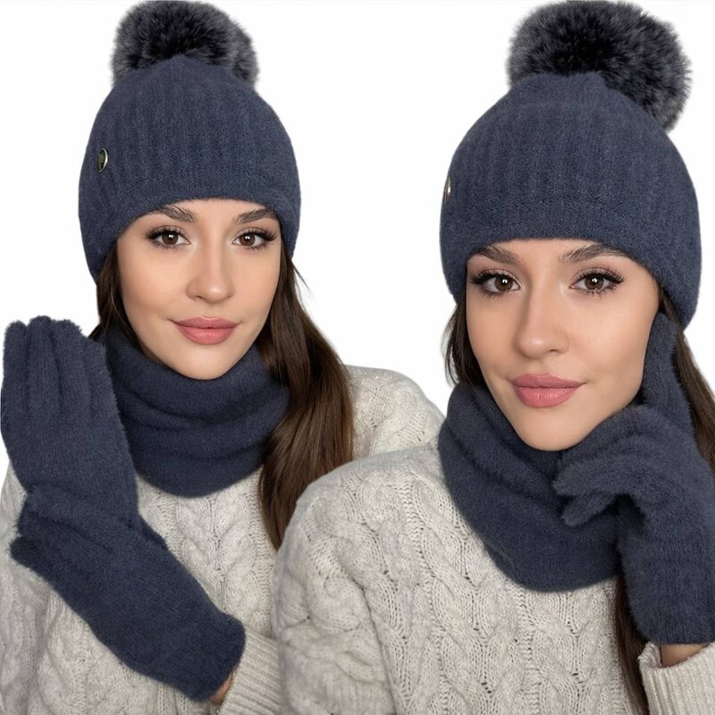 Fashionweek Súprava dámskej čiapky, šálu a rukavíc S3068 67189750