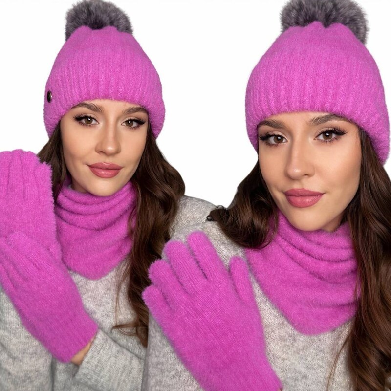 Fashionweek Súprava dámskej čiapky, šálu a rukavíc S3068 67189749