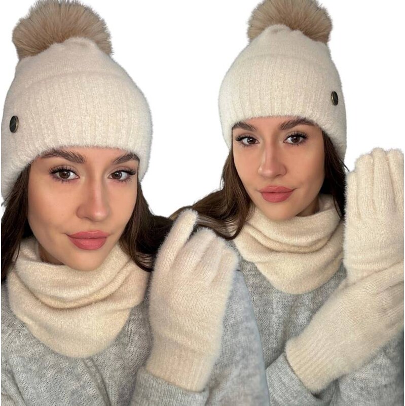 Fashionweek Súprava dámskej čiapky, šálu a rukavíc S3068 67189748