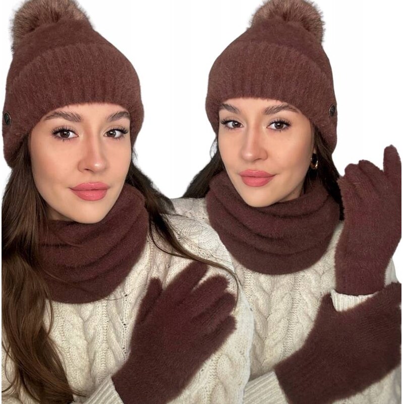 Fashionweek Súprava dámskej čiapky, šálu a rukavíc S3068 67189751