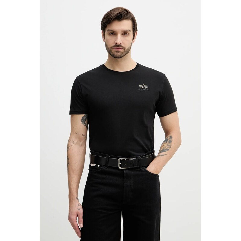 Bavlnené tričko Alpha Industries Backprint Mirror Camo 67188874