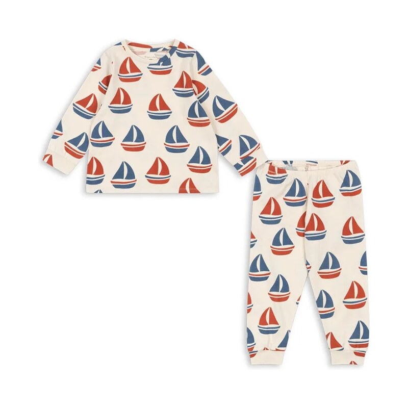 Detská bavlnená tepláková súprava Konges Sløjd GIO LS SET GOTS 67189704