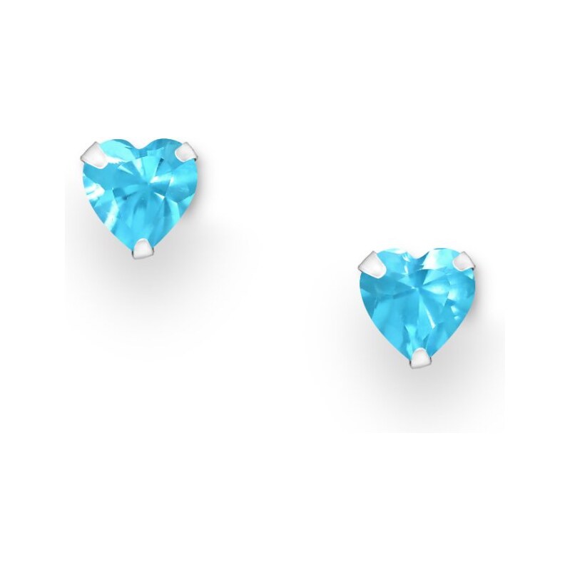 Strieborné náušnice Cora – SVETLOMODRÉ 67189937