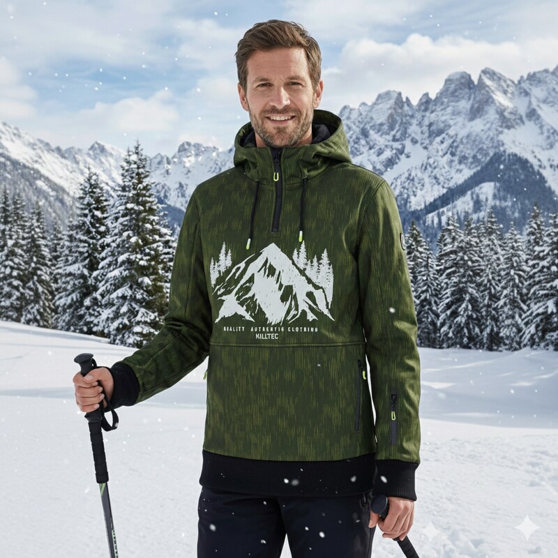 Pánska zimná bunda Killtec 124 zelená 37204735