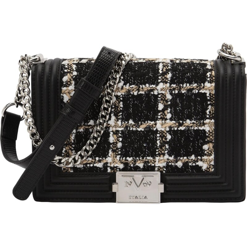 19V69 ITALIA Taška cez rameno Mila čierna / biela 66308748