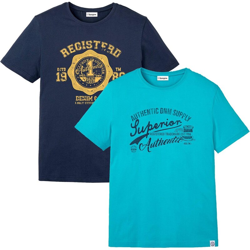 bonprix Tričko (2ks v balení), farba zelená 49696791