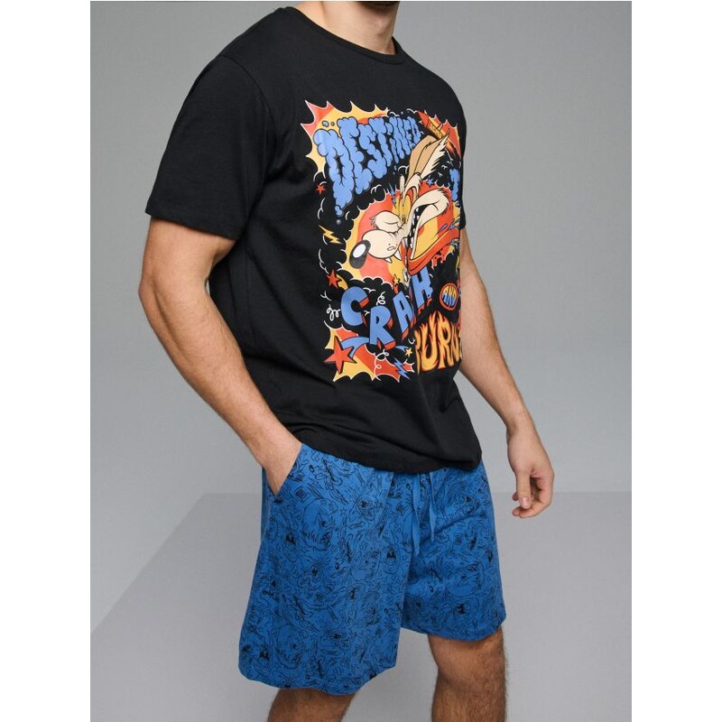 Sinsay - Bavlnená dvojdielna pyžama s potlačou Looney Tunes - 67192682