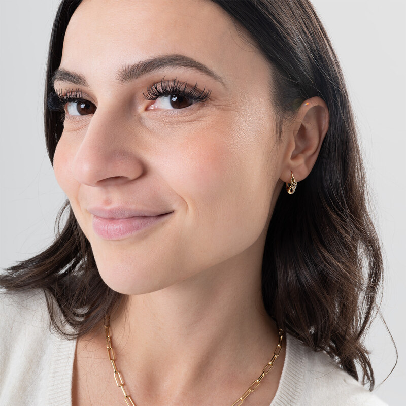 Soliter Elegantné zlaté náušnice s čírymi kryštálmi 745 239 001 00837 66586714