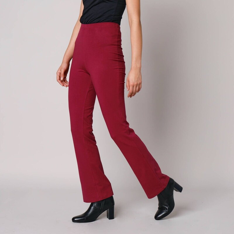 Bootcut legíny s pružným pásom červená 040 Blancheporte 58509353