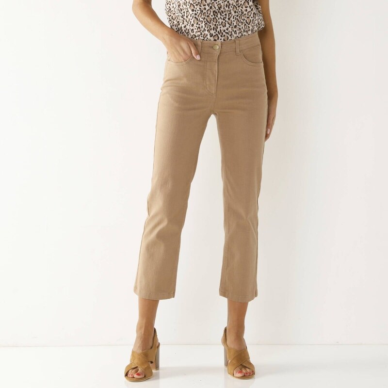 Zoštíhľujúce 7/8 nohavice hnedosivá 042 Blancheporte 61916364