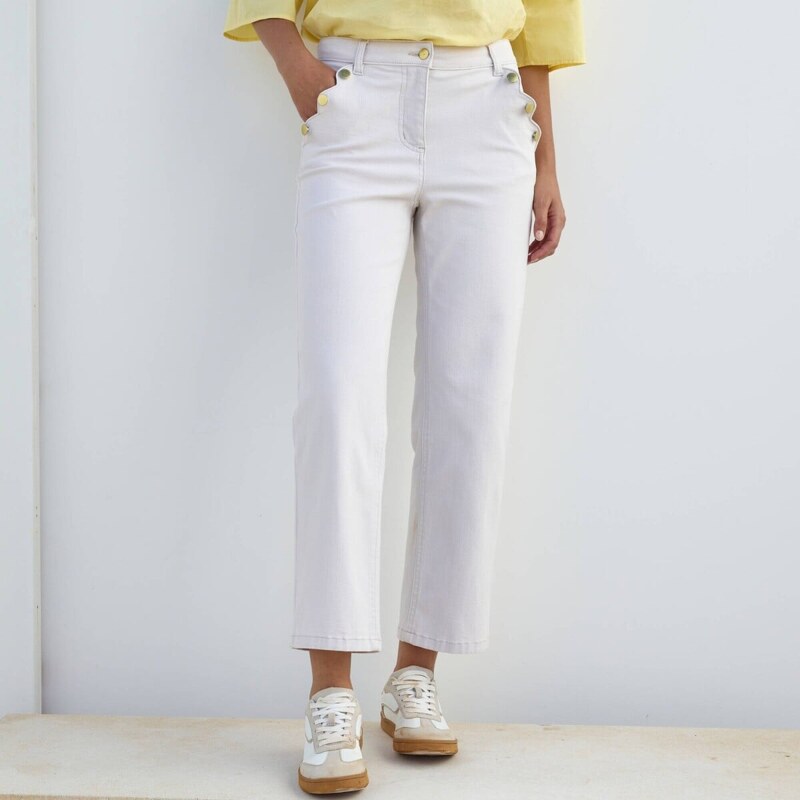 Rovné 7/8 nohavice s vysokým pásom ražná 036 Blancheporte 62039349